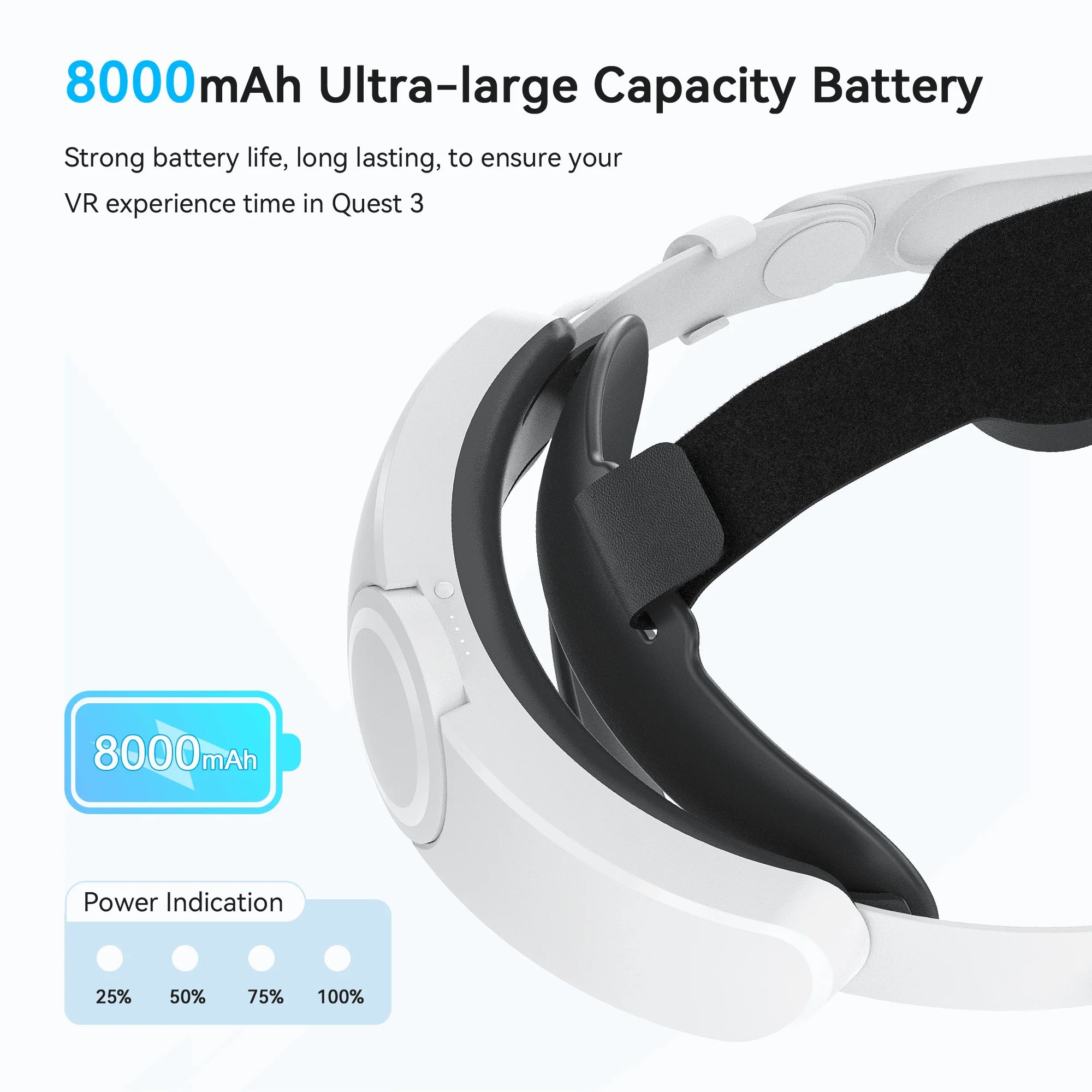 Battery Head Strap for  Quest 3 & 3S - Image 3